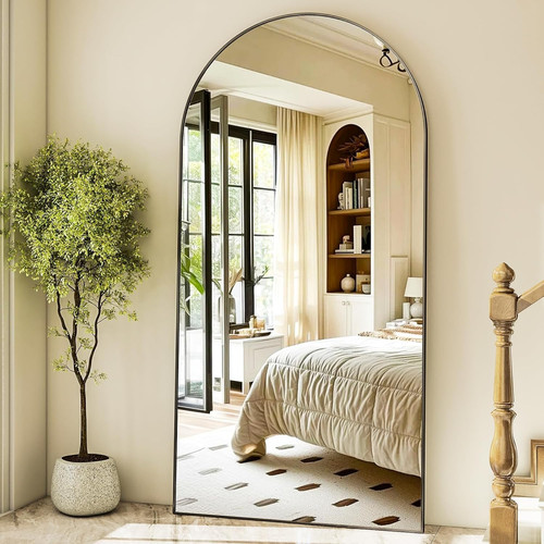 Arched full length mirror with - full,