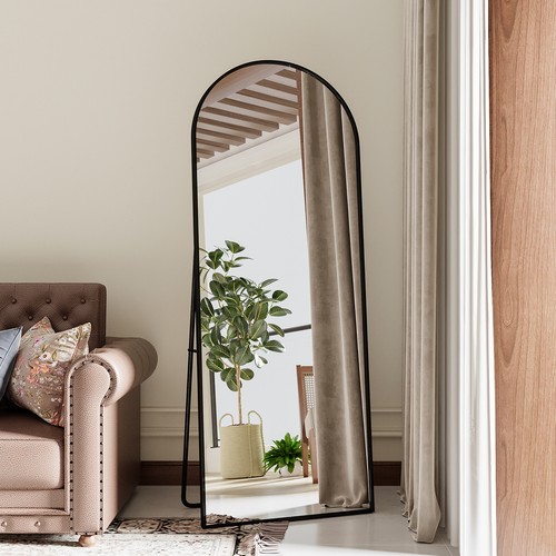 Black full length mirror - full,