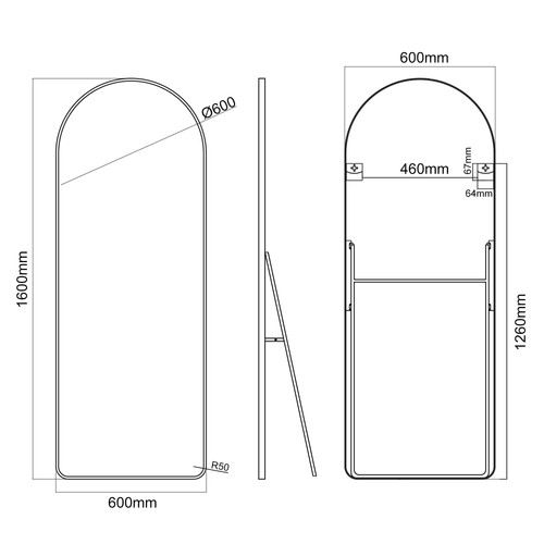 Large full length mirror - large,