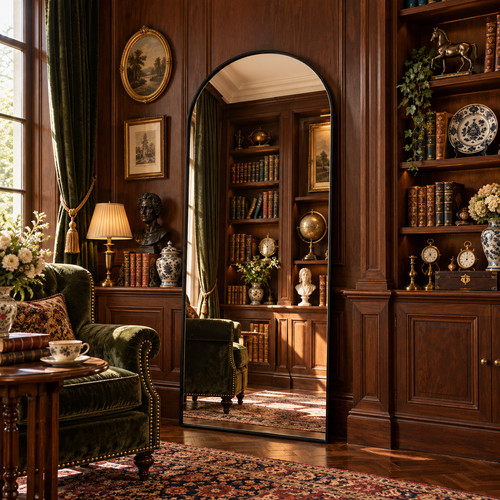 Arched floor mirror 165x60cm - arched,