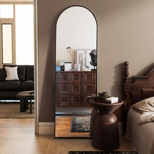 Arched full length mirror with - full,